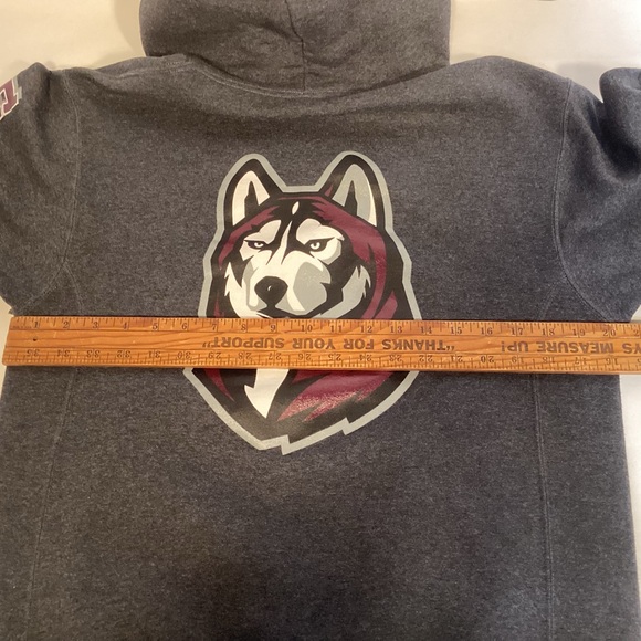 Bloomsburg University Huskies Men’s Hoodie size medium Russell Athletic - Picture 11 of 13